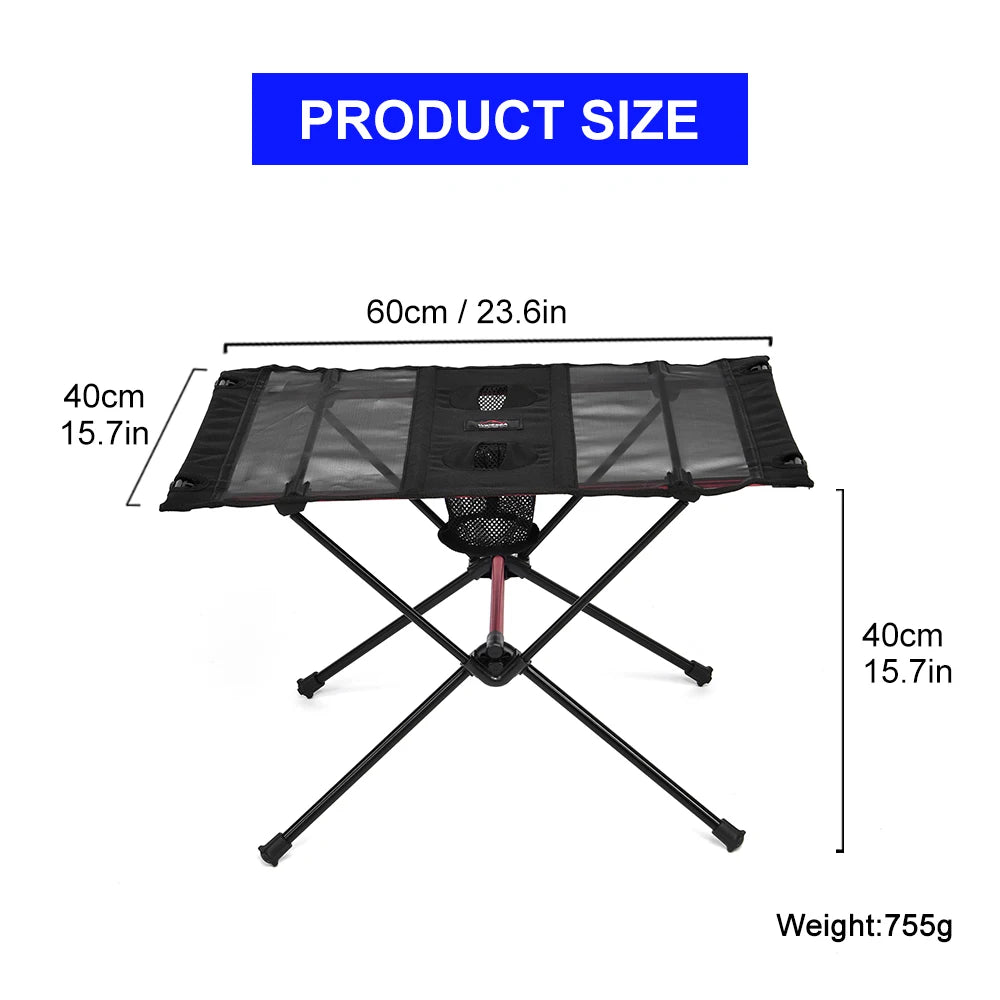 table de camping alu